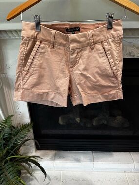 Dear John Blush Roll-Hem High-Waist Shorts